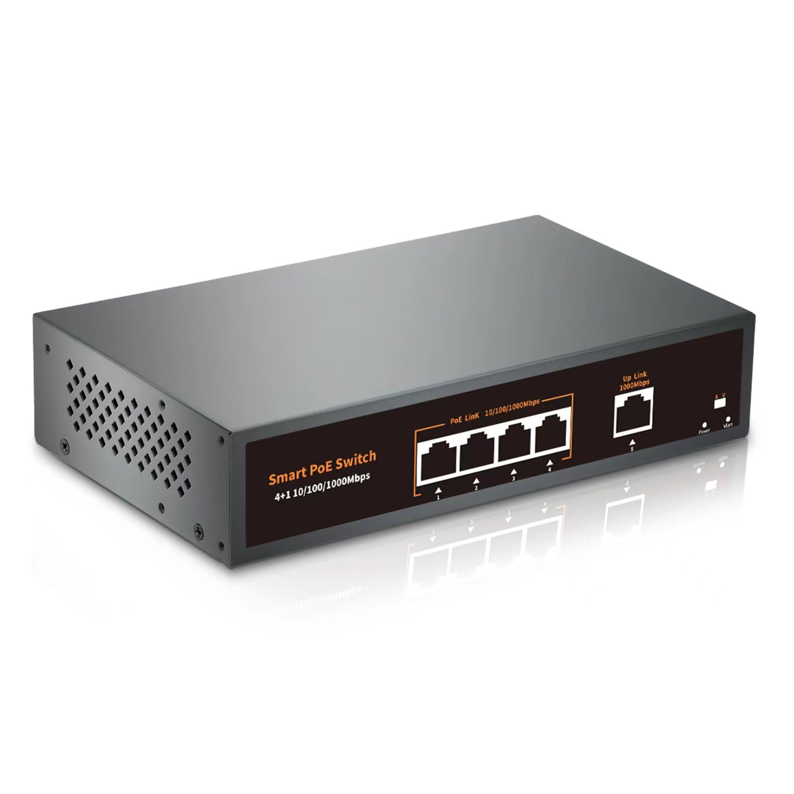 Amazon.com: 4 Port Gigabit POE Switch 2025 with 1 Gigabit Uplink